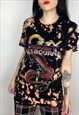 OZZY OSBOURNE BLEACHED DISTRESSED BAND SHIRT SIZE SMALL 
