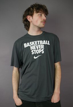 Vintage Nike Basketball T-Shirt in Grey