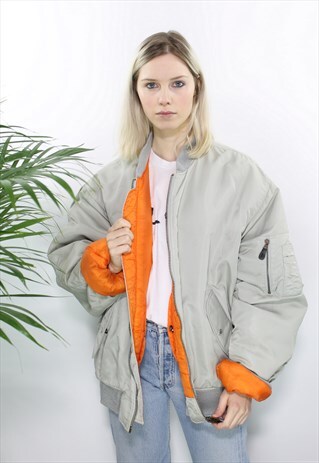 BEIGE BOMBER JACKET