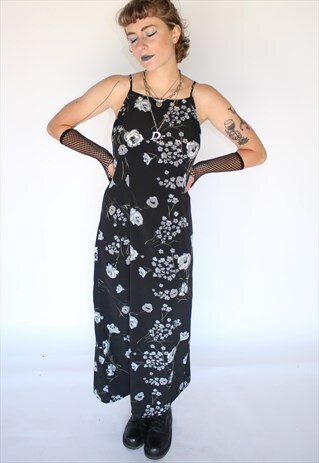 90S FLORAL SLIP DRESS
