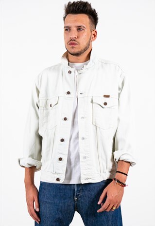 VINTAGE 80S WRANGLER BASIC DENIM JACKET / 7436