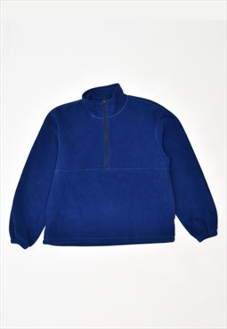 Vintage 90's L.L.Bean Pullover Fleece Jumper Blue