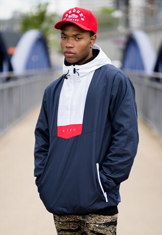 ALDGATE WINDBREAKER SHELL JACKET - BLUE
