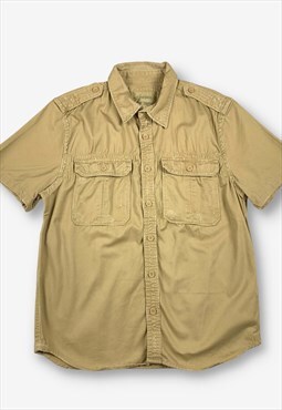 Surplus raw vintage military style denim shirt beige BV20845