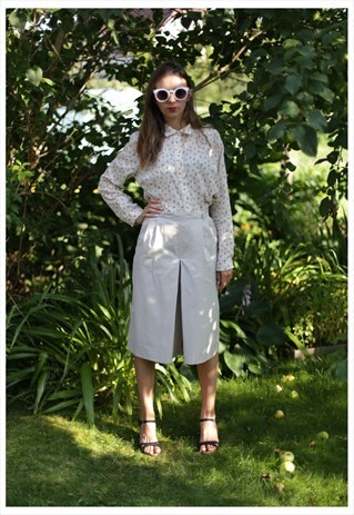 VINTAGE BEIGE CULOTTES WITH TWO SIDE POCKETS