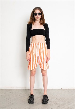 Vintage 90s Striped Shorts