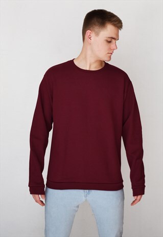 BURGUNDY ESSENTIAL SWEATSHIRT