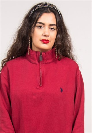 U.S. POLO ASSN QUARTER ZIP SWEATSHIRT