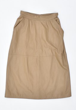 Vintage 90's Leather Skirt Brown