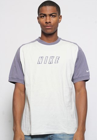 VINTAGE NIKE SPELL OUT T-SHIRT WHITE