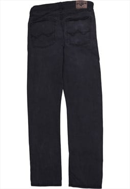 Wrangler 90's Straight Leg Baggy Trousers / Pants 30 Black