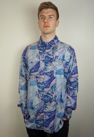 PURE SILK PATTERNED SHIRT