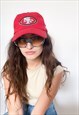 VINTAGE 00S SAN FRANCISCO 49ERS DAD CAP IN RED