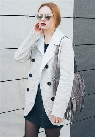 FAUX SHEARLING JACKET