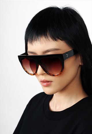 KAYLA 2.0 OVERSIZED BROWN SUNGLASSES