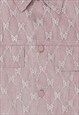 BUTTERFLY DENIM JACKET EMBROIDERED JEAN BOMBER IN PINK