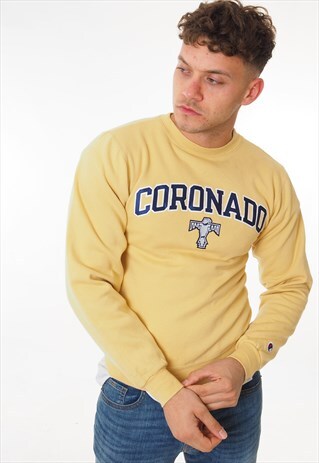 VINTAGE CHAMPION CORONADO SWEATSHIRT YELLOW
