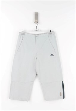 Adidas Vintage 3/4 Tracksuit Pants in Grey - L