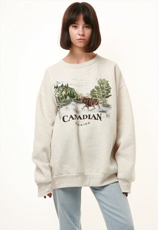 90S VINTAGE OLDSCHOOL MARSHLANDS CANADIAN SWEATSHIRT 15379