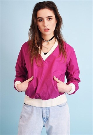 90'S RETRO SPORTS SHELL CONVERTIBLE BOMBER JACKET