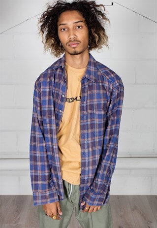 VINTAGE CHECKED LUMBERJACK FLANNEL UNISEX SHIRT