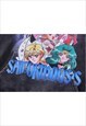 SAILOR MOON HOODIE MOVIE PULLOVER ANIME CARTOON JUMPER GREY