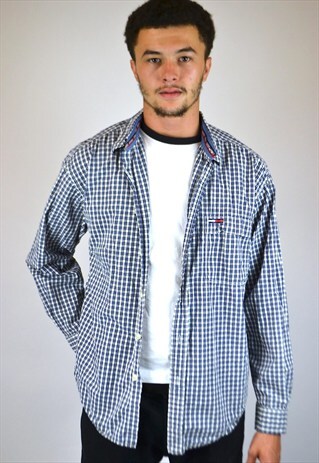 VINTAGE 90'S TOMMY HILFIGER CHECKED SHIRT