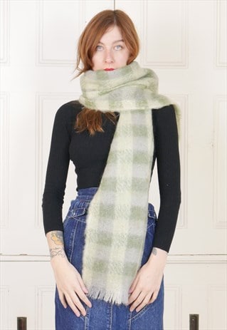 VINTAGE MOHAIR WOOL SCARF