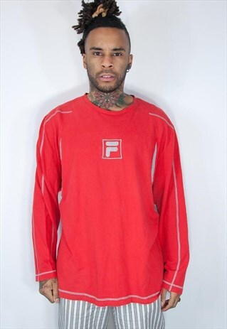 FILA EMBROIDED VINTAGE THIN SWEATSHIRT
