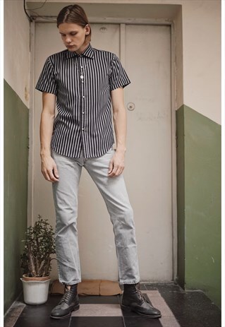 VINTAGE GUCCI STRIPED COTTON SHIRT FROM 80S