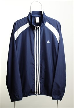 Vintage Adidas Sportswear Shell Jacket Navy White L