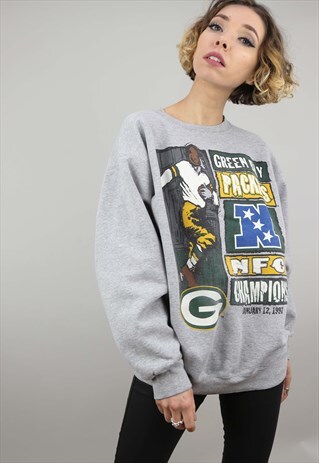 VINTAGE 1997 OVERSIZED GREEN BAY PACKERS SWEATER SWEATSHIRT