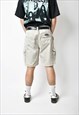 NEW ZEALAND CLASSIC ALL BLACKS VINTAGE BEIGE SHORTS MENS 