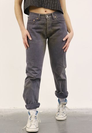 LEVI'S VINTAGE BLUE PAINT 501 MOM JEANS