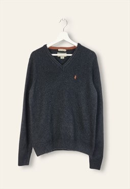 Vintage  Jumper Rugged in Grey M