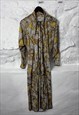 NOVELTY 80S PRINTED MAXI DRESS - M - L