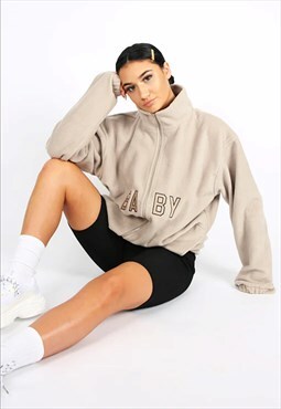 "baby" fleece zip up jacket 