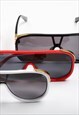 AVIATOR SHIELD SUNGLASSES - WHITE