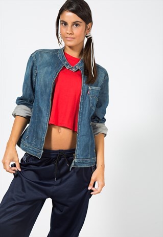 VINTAGE 80S CLASSIC LEVI'S BASIC DENIM JACKET / S1509