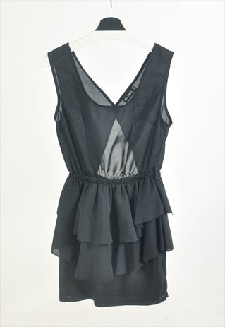 VINTAGE 00S Y2K DRESS WITH CUT OUTS IN BLACK