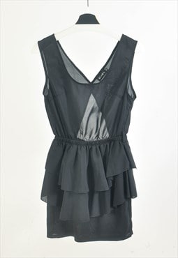 Vintage 00s y2k dress with cut outs in black