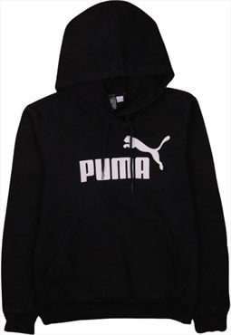 Vintage 90's Puma Hoodie Spellout Pullover Black Small