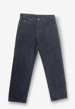 Vintage Lee Loose Fit Straight Jeans Black W34 L32 BV21757