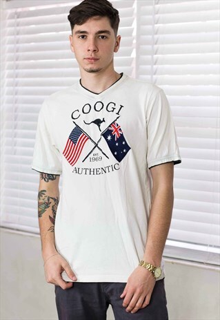 VINTAGE COOGI T-SHIRT LOGO 90S M 9.1
