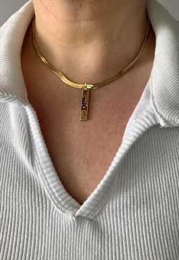 Reworked Authentic DIOR Gold Chain Necklace