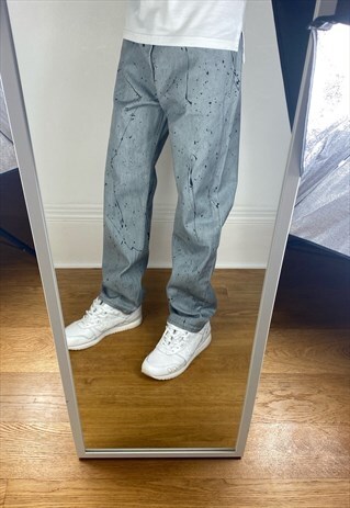 levis paint splatter jeans
