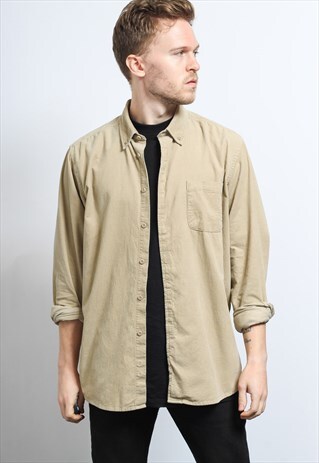 VINTAGE CORDUROY SHIRT BEIGE