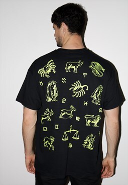 HNR LDN Astrology T-Shirt in Black