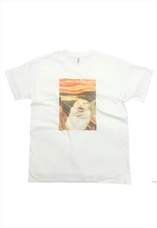 The Scream Hamster Meme T-Shirt Art  Meme Edvard Munch