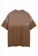 GRADIENT T-SHIRT VINTAGE WASH TEE ROCKER TOP IN ACID BROWN